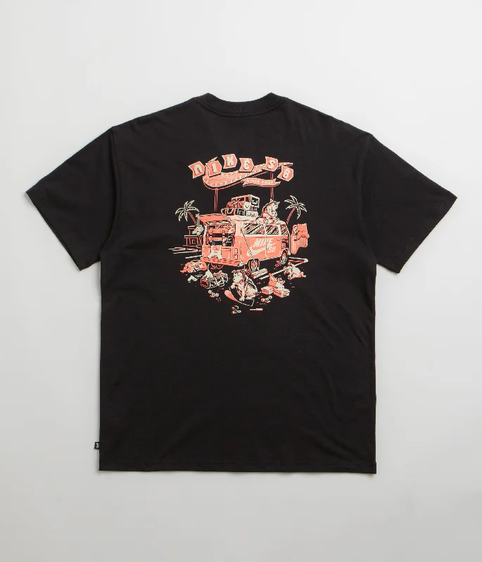 t-shirts with shell studs -t-shirts with shell studs -Nike SB Road Dogs T-Shirt - Black