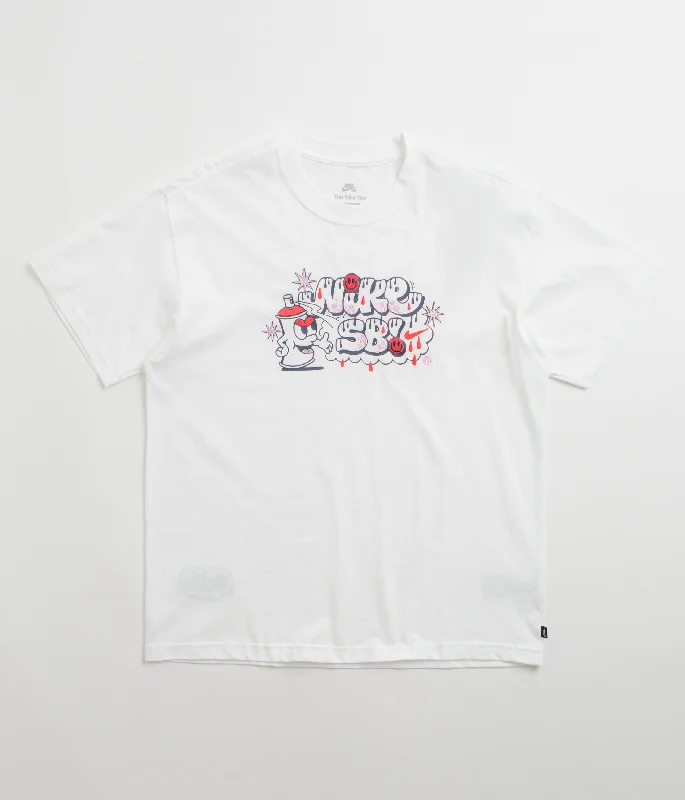 t-shirts with bronze prints -t-shirts with bronze prints -Nike SB Spray Can T-Shirt - White