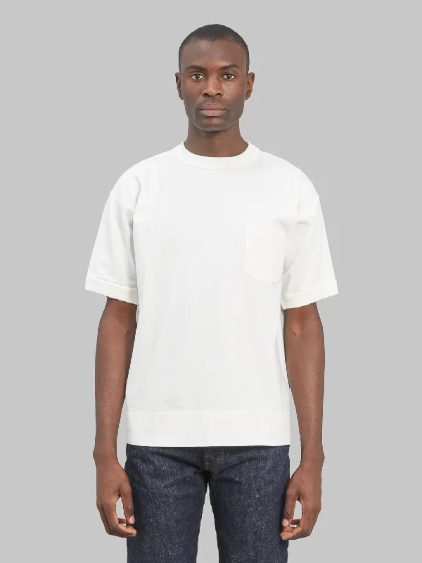 clove t-shirts rich hue -clove t-shirts rich hue -ONI Denim T01 8oz Loopwheeled Heavyweight T-Shirt White