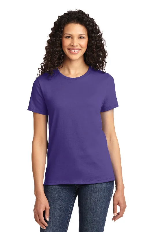 t-shirts with lattice hems -t-shirts with lattice hems -Port & Company Womens Essential Short Sleeve Crewneck T-Shirt - Purple