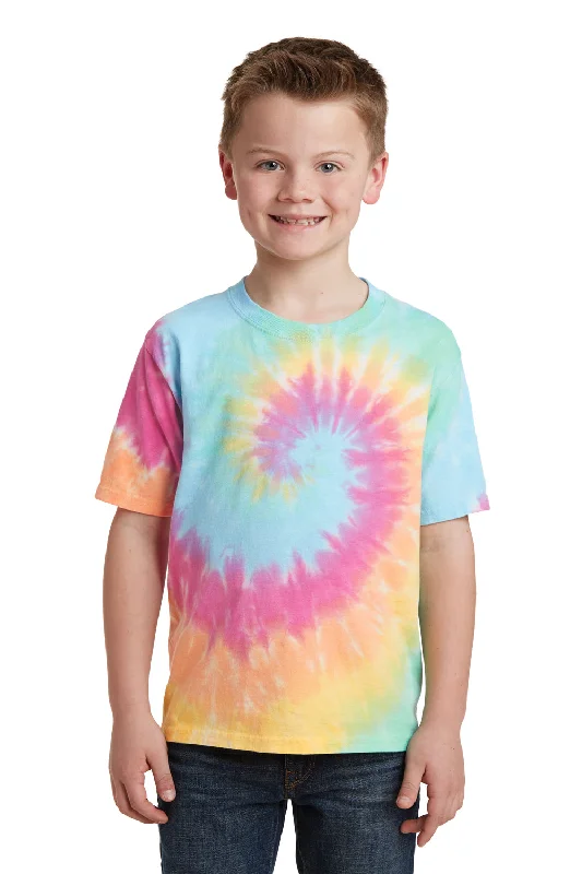 basalt t-shirts dark shine -basalt t-shirts dark shine -Port & Company Youth Tie-Dye Short Sleeve Crewneck T-Shirt - Pastel Rainbow