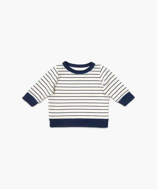 t-shirts with bead embellishments -t-shirts with bead embellishments -Remy Baby Sweatshirt, Navy French Stripe