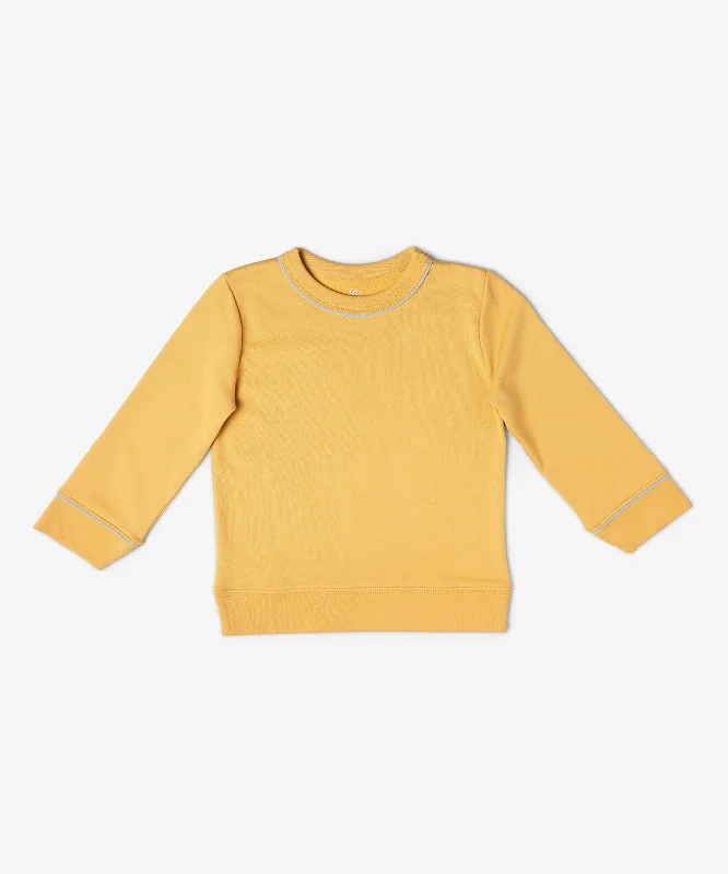 organic linen t-shirts eco -organic linen t-shirts eco -Remy Sweatshirt, Mustard