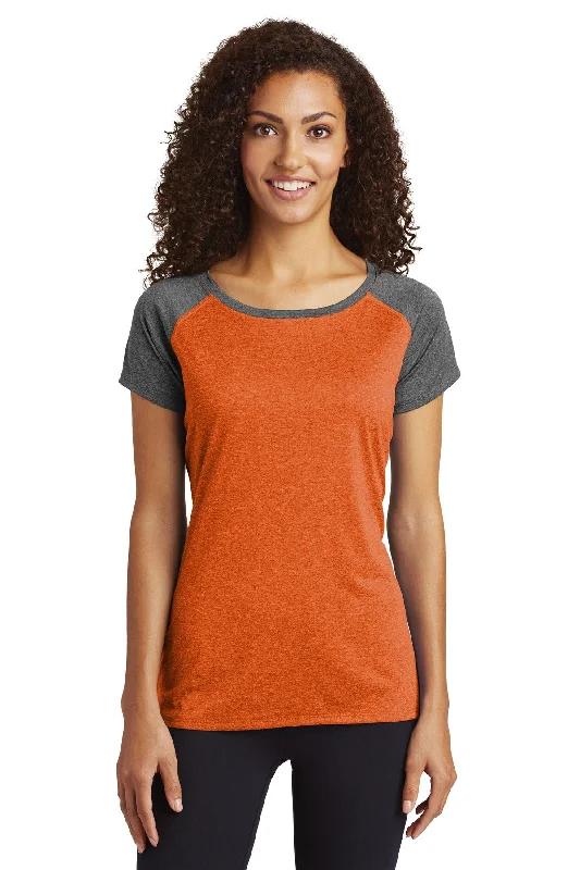 t-shirts women twilight cedar -t-shirts women twilight cedar -Sport-Tek Ladies Heather-On-Heather Contender ™ Scoop Neck Tee. LST362