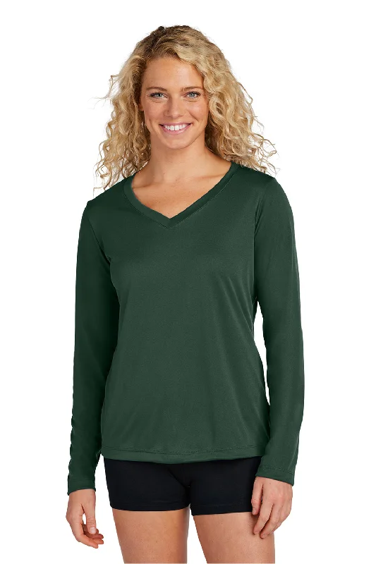 sienna t-shirts earthy tone -sienna t-shirts earthy tone -Sport-Tek Womens Competitor Moisture Wicking Long Sleeve V-Neck T-Shirt - Forest Green