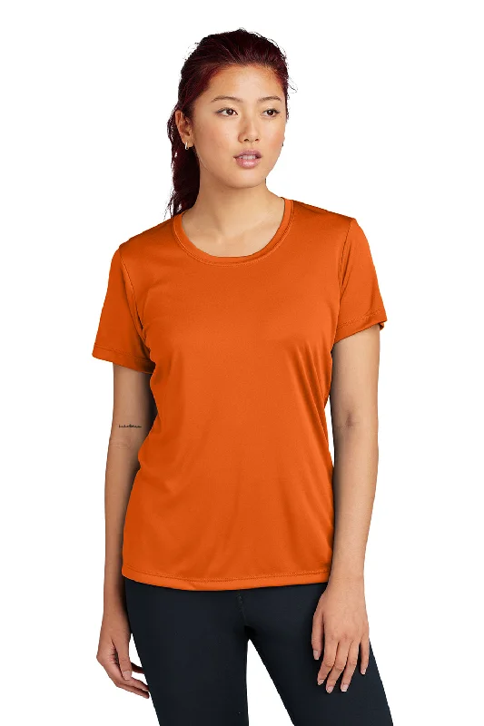 t-shirts with bronze logos -t-shirts with bronze logos -Sport-Tek Womens Competitor Moisture Wicking Short Sleeve Crewneck T-Shirt - Deep Orange