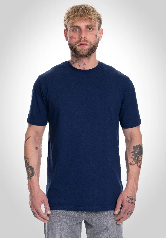 t-shirts men ridge weave -t-shirts men ridge weave -Basic Regular Fit Tee - Slate Navy