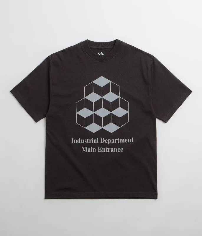 t-shirts men rust orange -t-shirts men rust orange -The Trilogy Tapes Industrial Department T-Shirt - Black