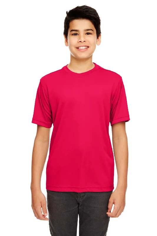 t-shirts men ridge splice -t-shirts men ridge splice -UltraClub Youth Cool & Dry Performance Moisture Wicking Short Sleeve Crewneck T-Shirt - Red