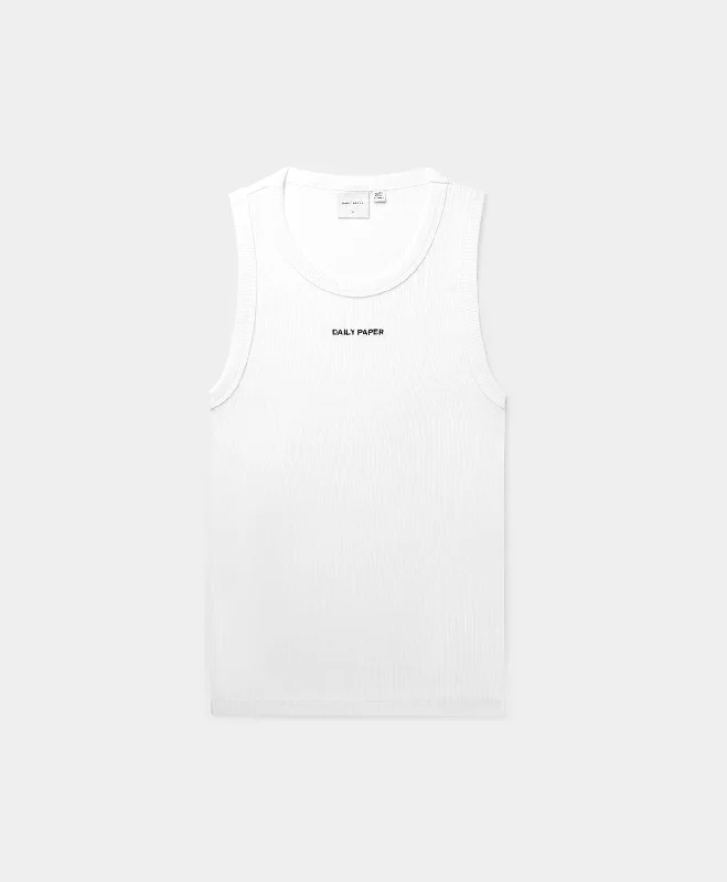 t-shirts women soft cedar -t-shirts women soft cedar -White Logotype Tank Top