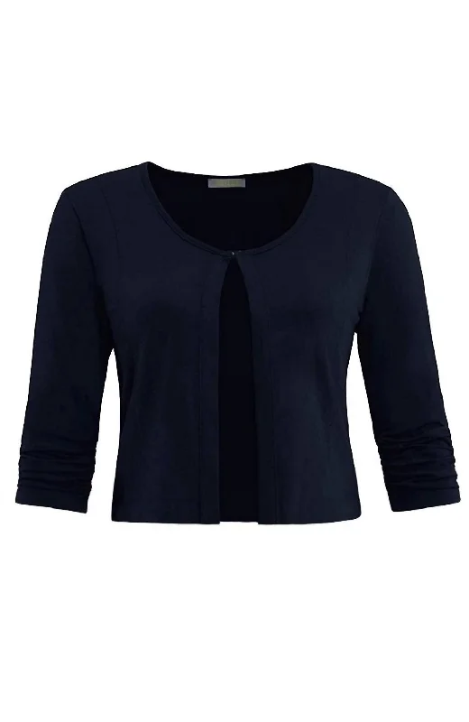 maternity vivid cardigan -maternity radiant cardigan -Basic Essential Front Tie Cardigan In Navy