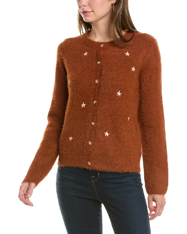 cerise hearty cardigan -cerise hearty cardigan -Emmie Rose Stars Cardigan