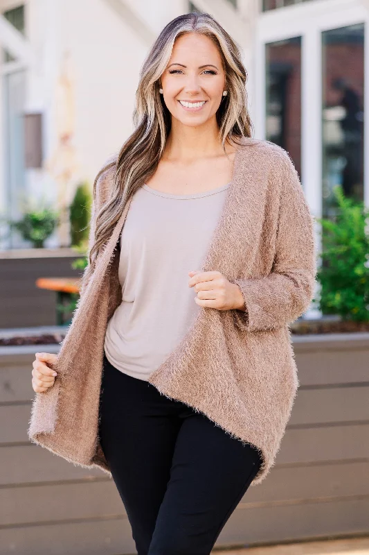 sand shine cardigan -sand shine cardigan -Heart So Big Cardigan, Taupe