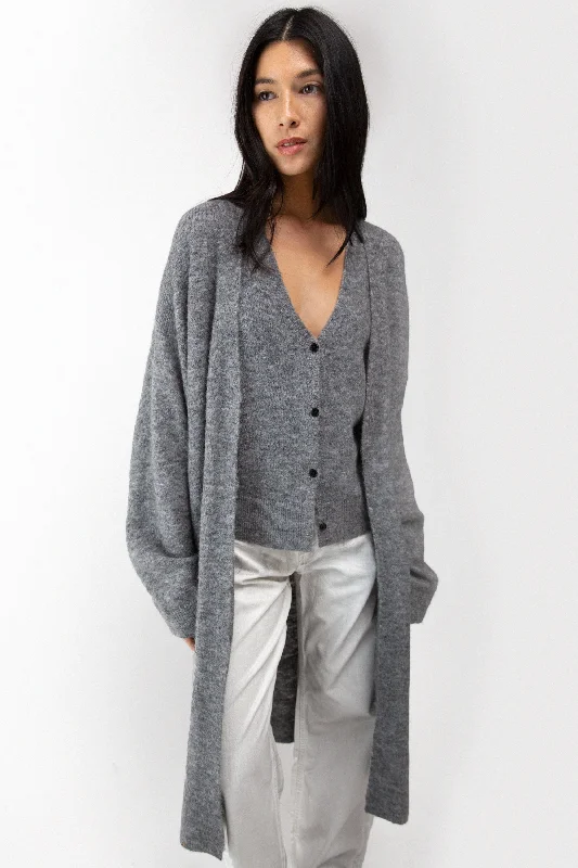 flare comfy cardigan -flare comfy cardigan -OPEN FRONT CARDIGAN