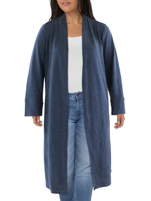 jet bold cardigan -jet radiant cardigan -Petites Womens Heathered Long Duster Sweater