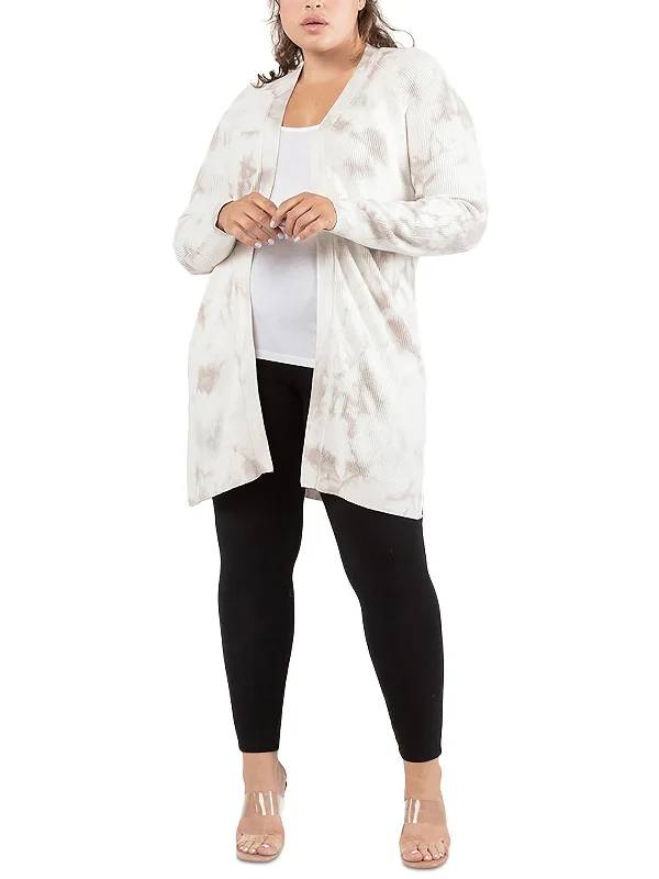 quartz robust cardigan -quartz hearty cardigan -Plus Womens Open Front Long Sleeve Cardigan Sweater