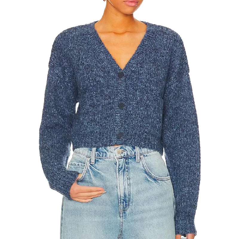 active vivid cardigan -active vivid cardigan -Sydney Button Front Cardigan In Indigo