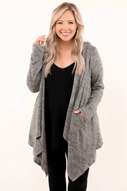 glowing trim cardigan -glowing trim cardigan -Two Sides To The Story Cardigan, Tan/Black