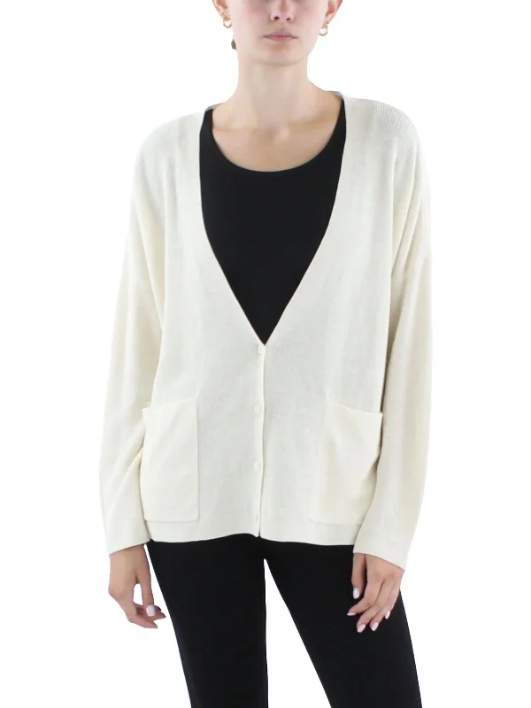 squad bold cardigan -squad radiant cardigan -Womens Linen Blend Organic Linen Cardigan Sweater