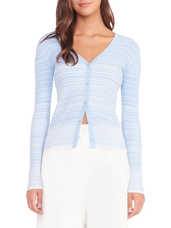 light striking cardigan -light radiant cardigan -Womens Pinstripe Viscose Cardigan Sweater