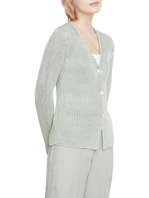 camel radiant cardigan -camel bold cardigan -Womens Ribbed Knit Button Down Cardigan Sweater