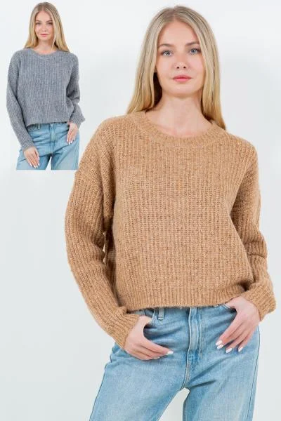 soft slant pullover sweater -Killadoon Sweater