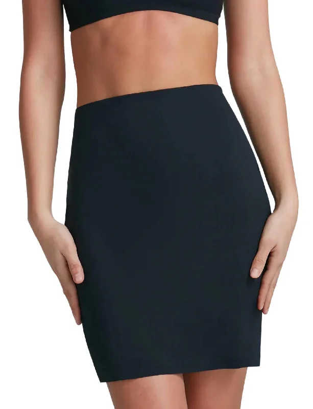 basalt skirts dark sheen -basalt skirts dark sheen -Classic Half Slip With Control Short In Black