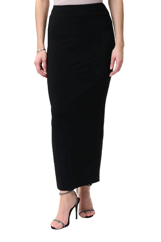 skirts with agate trim -skirts with agate trim -Maxi Pencil Skirt In Black