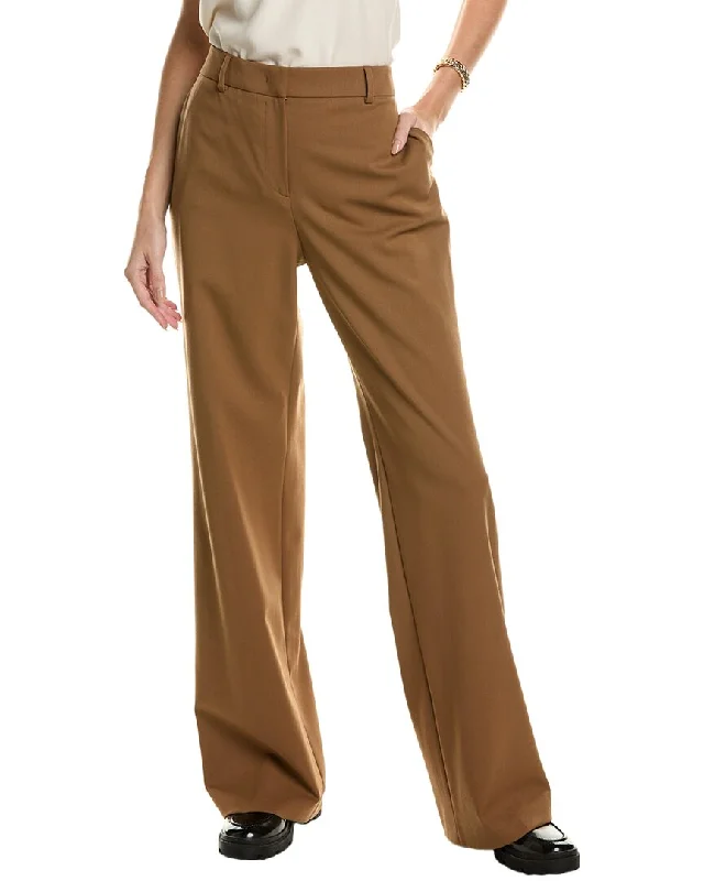 pants with vented sides -pants with vented sides -Alberta Ferretti Wool-Blend Trouser