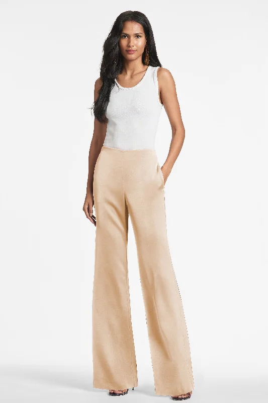 linen-bamboo pants airy -linen-bamboo pants airy -Alli Pant - Champagne