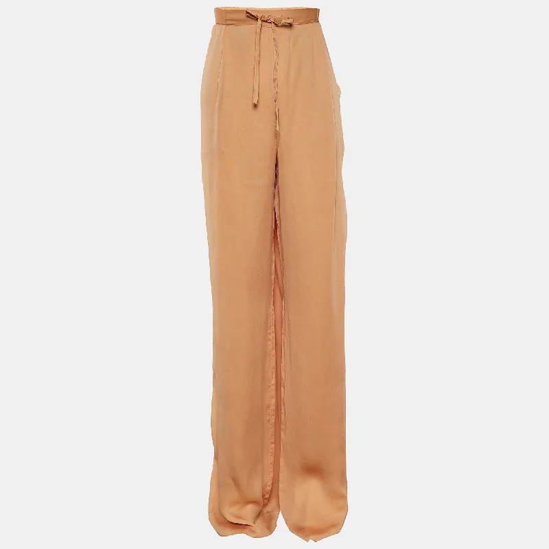 pants teens cosmic cedar -pants teens cosmic cedar -Bottega Veneta Orange Satin Straight Pants