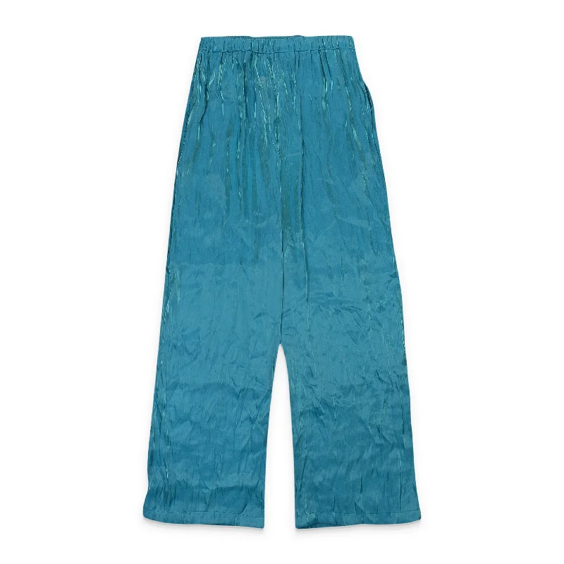 basalt pants dark sheen -basalt pants dark sheen -CALLIPYGIAN IRIDESCENT PULL ON BLUE WOMEN'S STRAIGHT PANTS