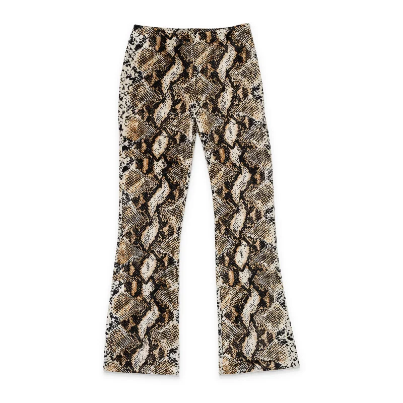 basalt pants dark shine -basalt pants dark shine -CALLIPYGIAN SNAKE BROWN KICK PANT