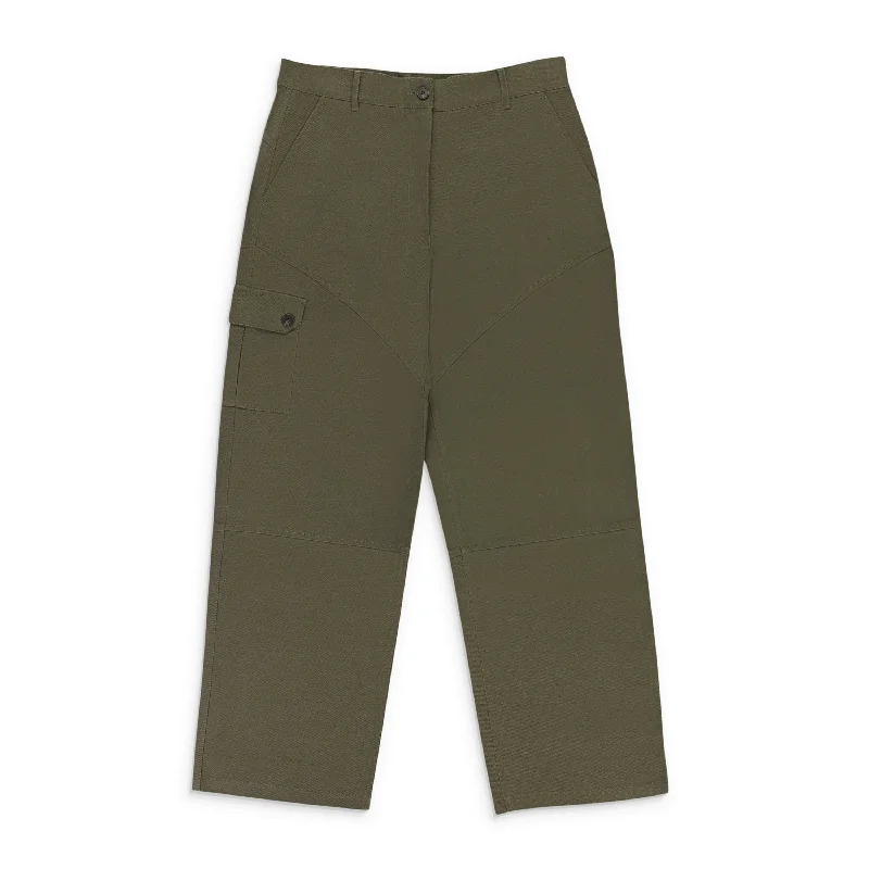 clove pants rich tone -clove pants rich tone -CALLIPYGIAN YOKE GREEN CARGO PANTS