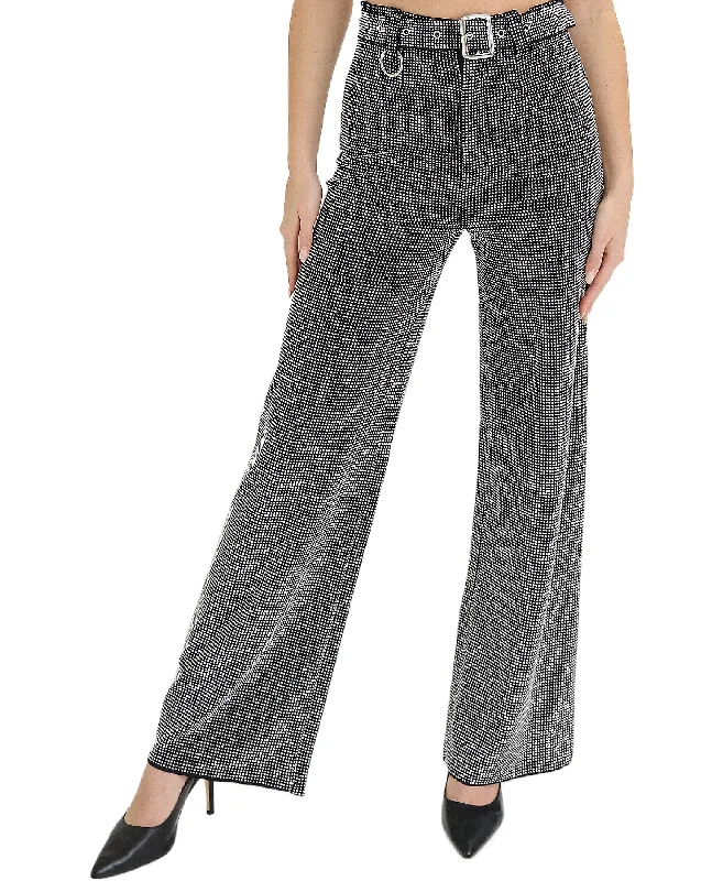 high-waisted pants urban layer -high-waisted pants urban layer -Crystal Encrusted Pants