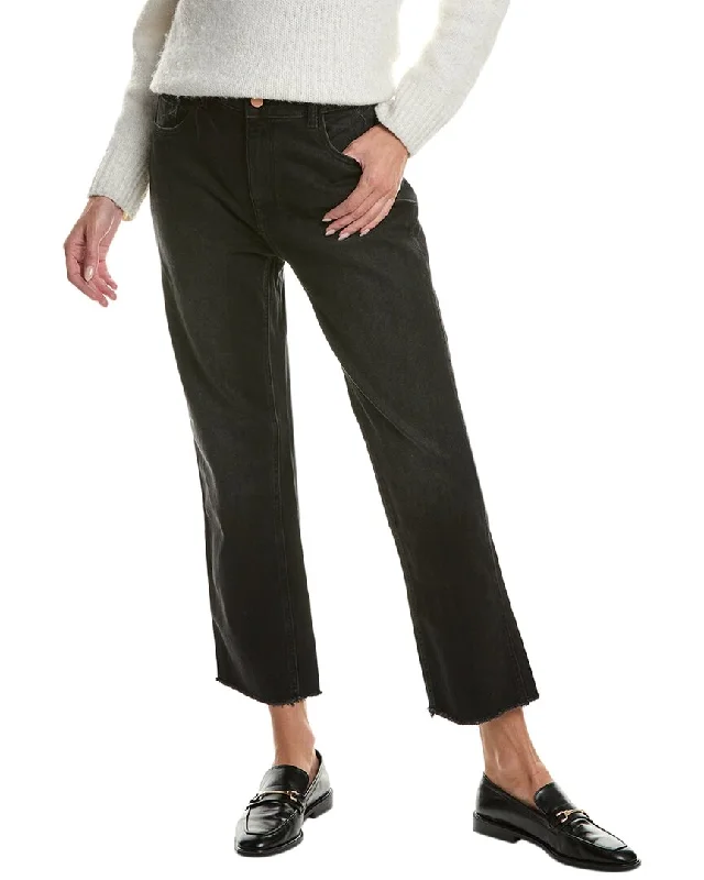 ribbed-bamboo pants texture -ribbed-bamboo pants texture -DL1961 Patti Corvus Straight Leg Jean