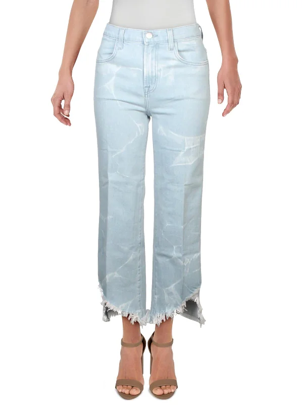 organic linen pants eco -organic linen pants eco -Joan Crop Womens Denim Light Wash Wide Leg Jeans