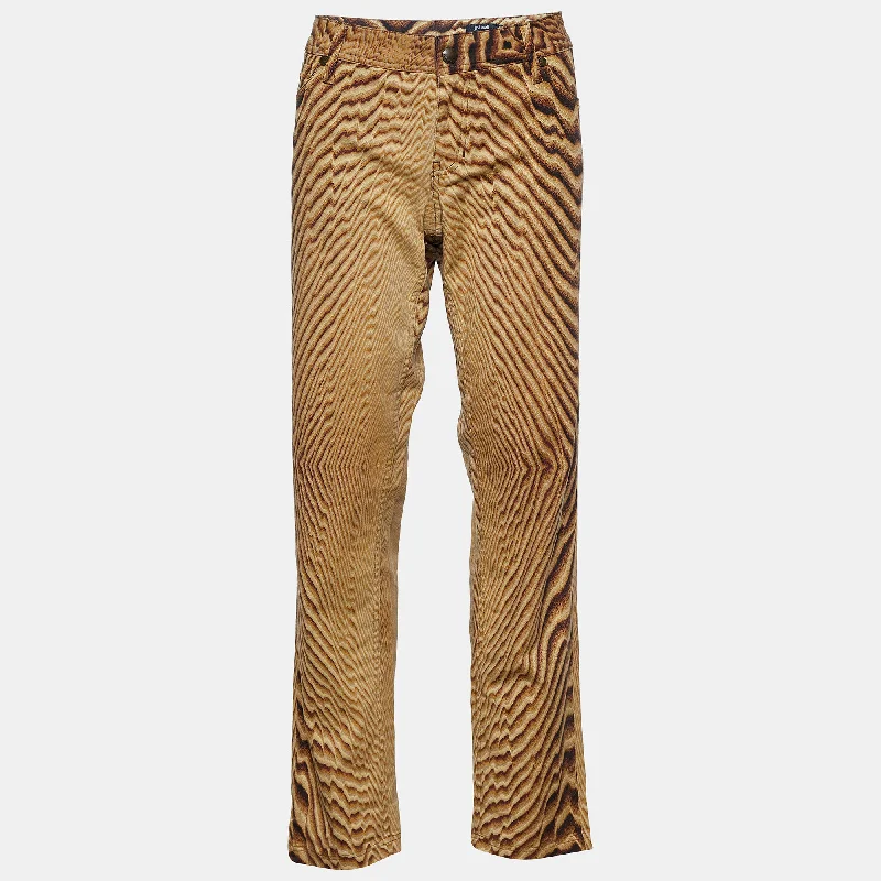 pants teens cosmic smoke -pants teens cosmic smoke -Just Cavalli Beige Animal Print Cotton Straight Fit Jeans