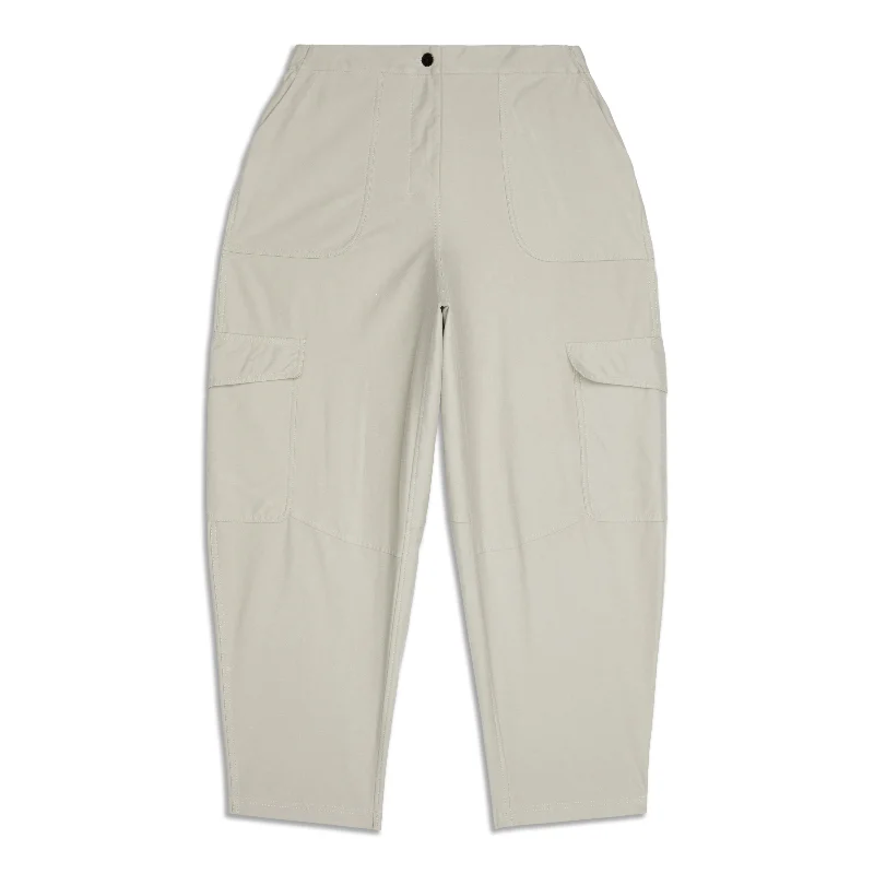 pants with lattice hems -pants with lattice hems -Light Cargo Pocket High-Rise Pant - Resale