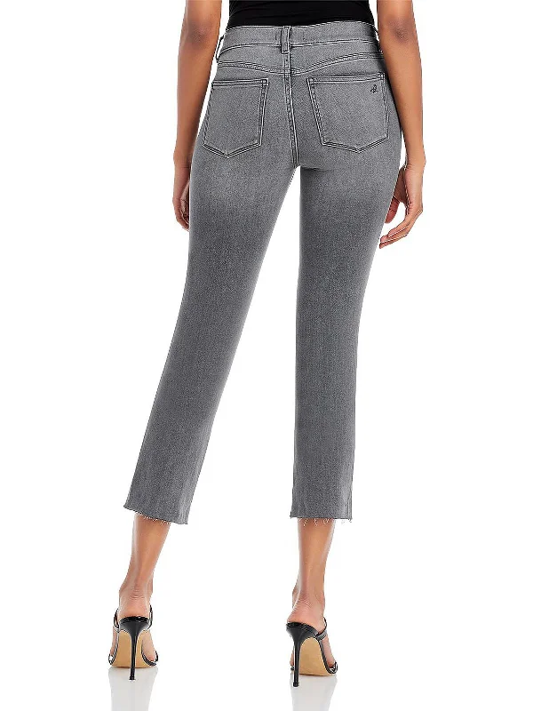 mosaic-bamboo pants bold -mosaic-bamboo pants bold -Mara Womens Straight Cropped Ankle Jeans