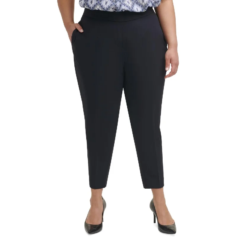 high-waisted pants beach chic -high-waisted pants beach chic -Plus Womens Pull On Office Dress Pants