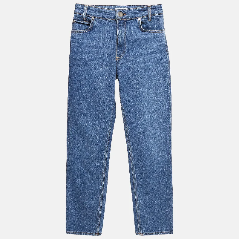 pants with twisted hems -pants with twisted hems -Sandro Blue Denim Skinny Jeans