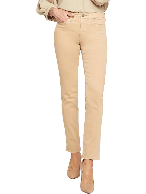 cotton-bamboo pants soft -cotton-bamboo pants soft -Sheri Womens Straight Leg Stretch Slim Jeans