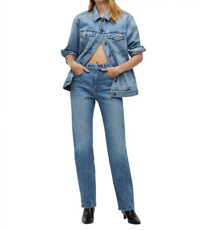 pants with spliced seams -pants with spliced seams -The '90S Straight Jean In Rondell Wash