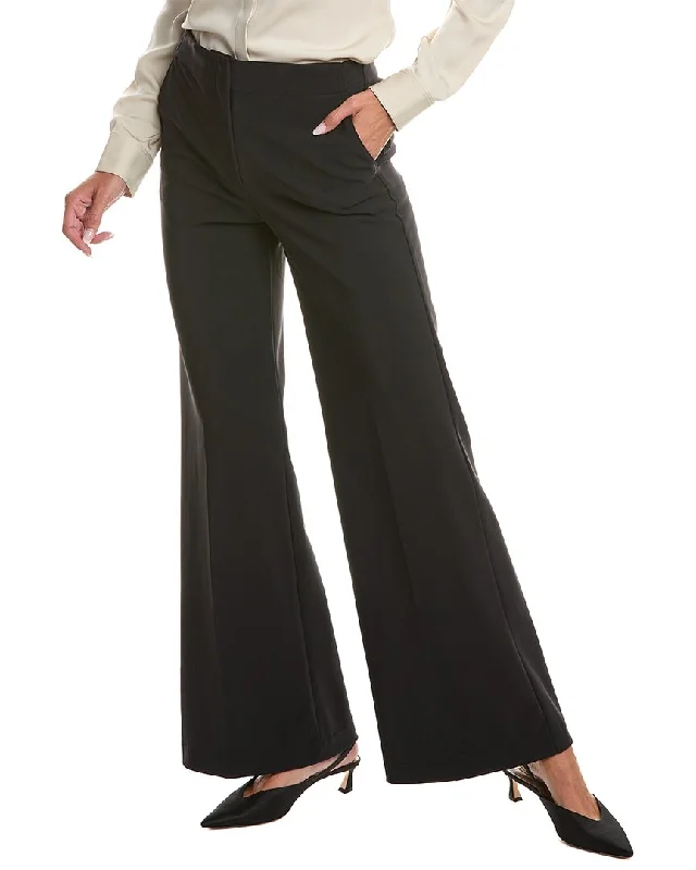 chevron-bamboo pants dynamic -chevron-bamboo pants dynamic -Theory Precision Ponte Wide Leg Pant