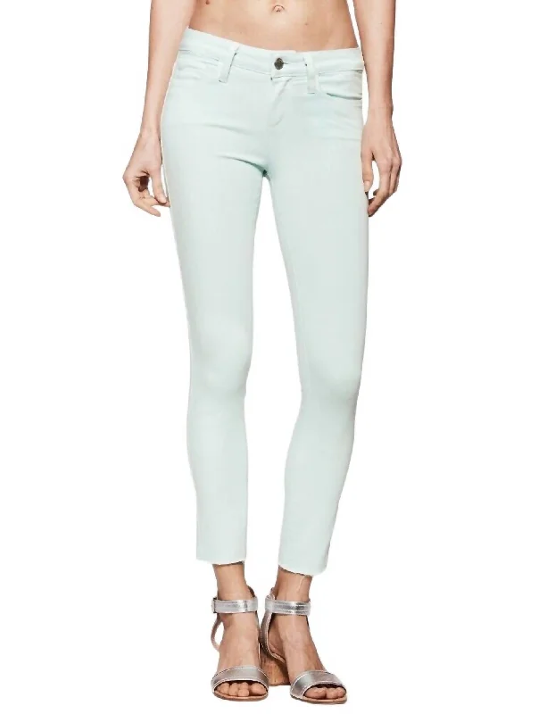 pants with bronze studs -pants with bronze studs -Verdugo Crop Skinny Jeans In Blue