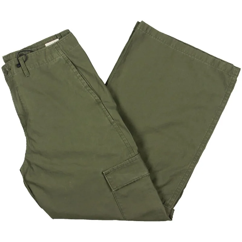 organic linen pants eco -organic linen pants eco -Womens Cotton Mid-Rise Cargo Pants