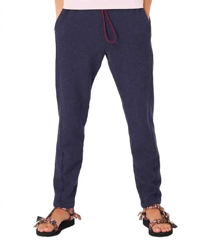 pants with bead studs -pants with bead studs -Women's Crosby Fleece Pant In Navy Blue