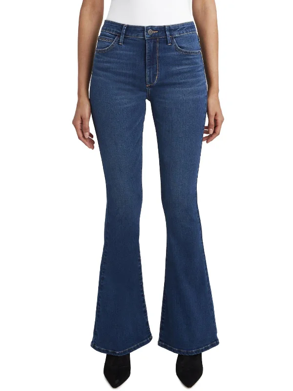 silk-cotton pants luxe -silk-cotton pants luxe -Womens Denim Stretch Flare Jeans