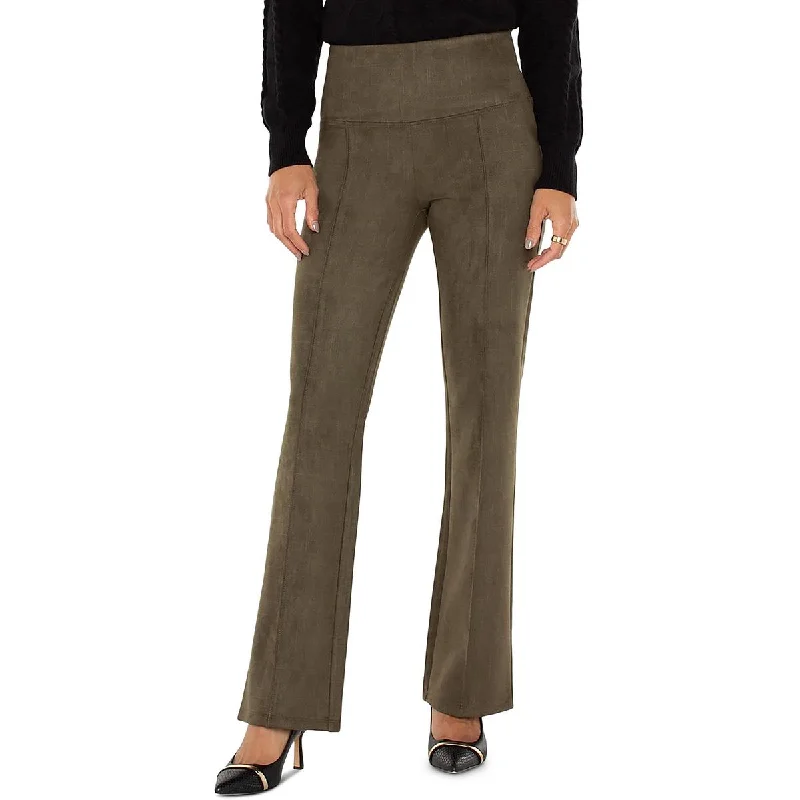 clove pants rich hue -clove pants rich hue -Womens Flare High Waisted High-Waisted Pants